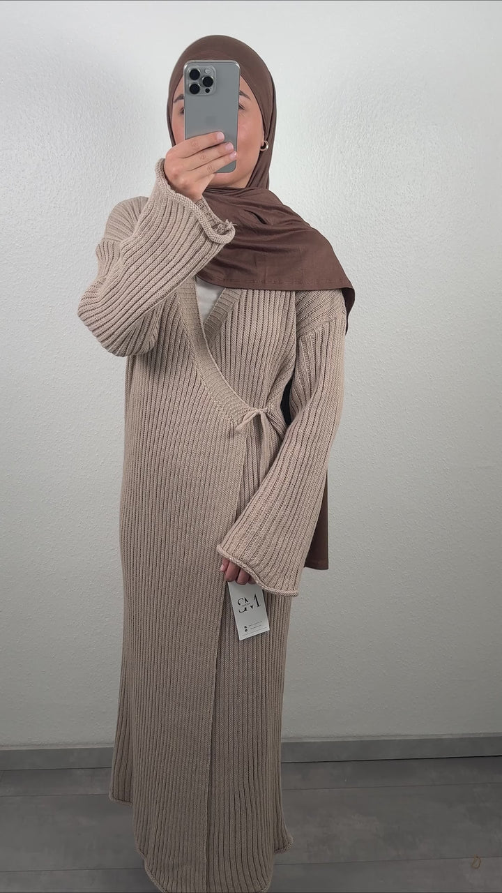 Robe portefeuille Ilay beige