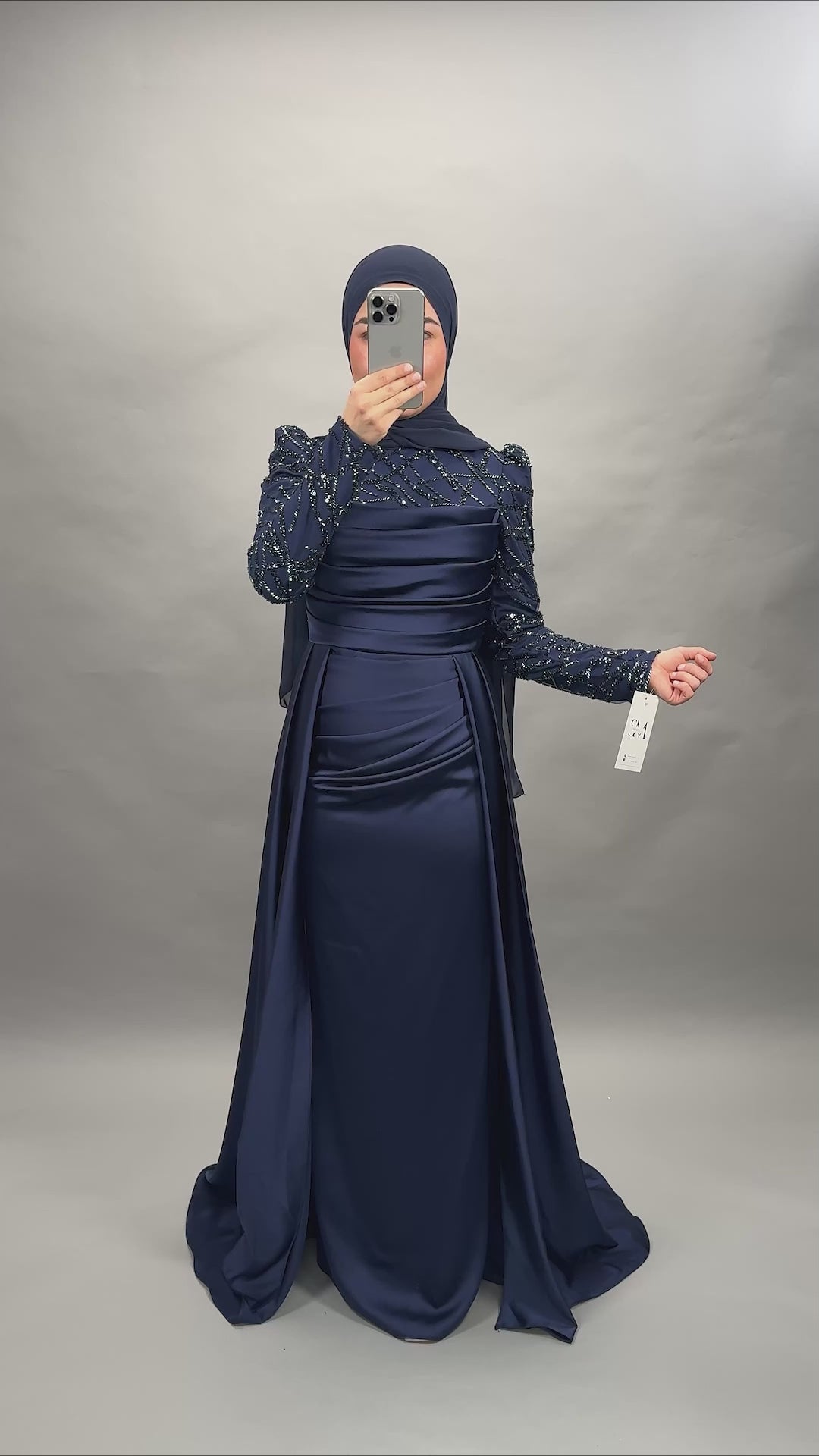 Arzu evening dress dark blue