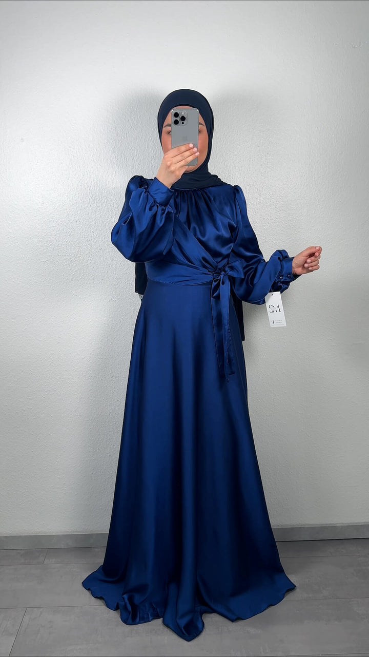 Robe de soirée Quba bleu foncé