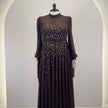 Robe de soirée Rima Marron