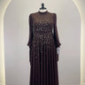Robe de soirée Rima Marron