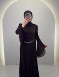 Robe de soirée Sana Marron