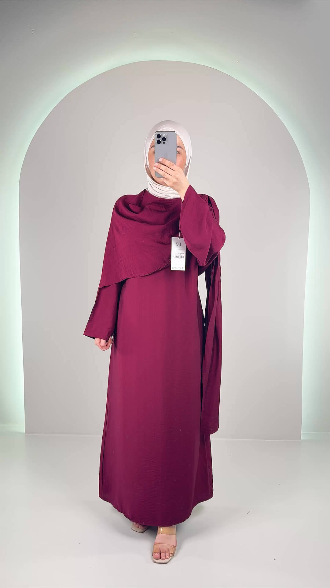 Celin Kleid Weinrot