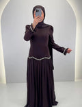 Robe de soirée Yagmur Marron