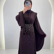 Robe de soirée Zehra Marron
