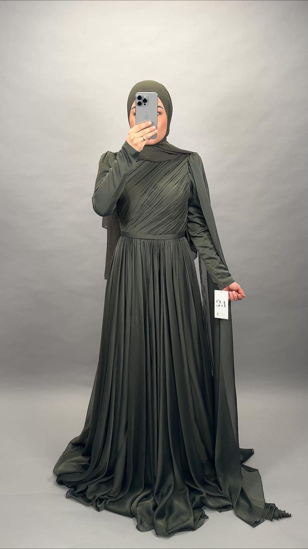 Zerafet Abendkleid Khaki